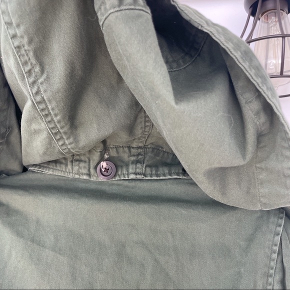 THREADS 4 THOUGHTS Forest Army Green Military Anorak Hooded Jacket S - Picture 9 of 10